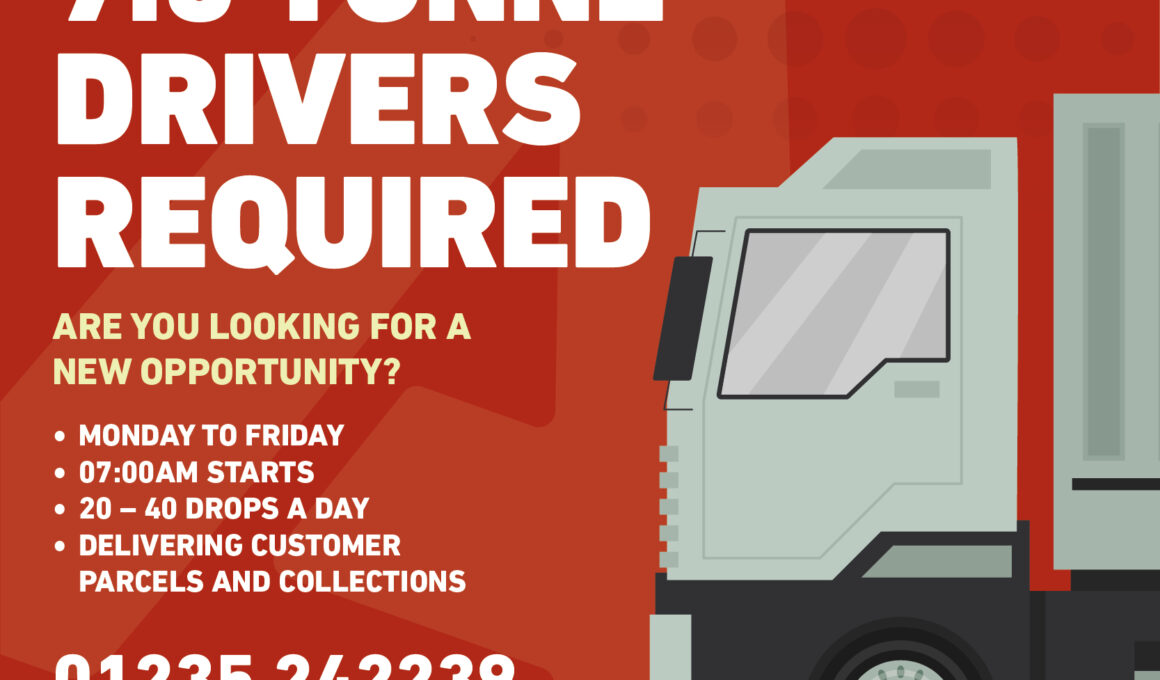 7.5 Tonne Drivers Required Bicester - Aligra.co.uk