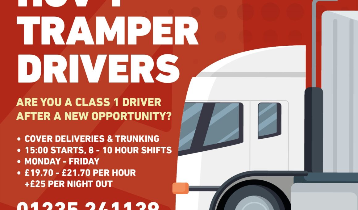 HGV1 Tramper Drivers Oxford - Aligra.co.uk