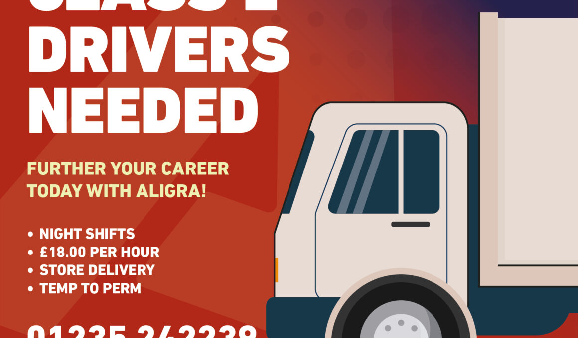 Class 2 Drivers nORTHAMPTON - Aligra.co.uk