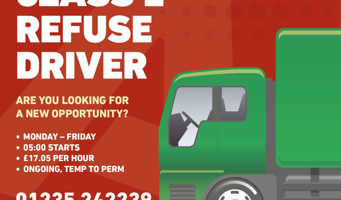 Class 2 Refuse Driver ubico - Aligra.co.uk