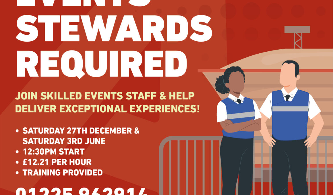 Events Stewards required - Aligra.co.uk