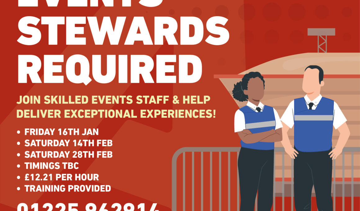 Events Stewards 16th Jan 14 and 28 Feb - Aligra.co.uk