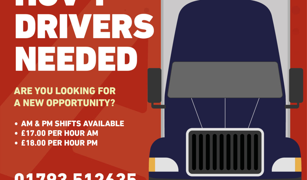 HGV 1 Drivers Swindon Updated - Aligra.co.uk
